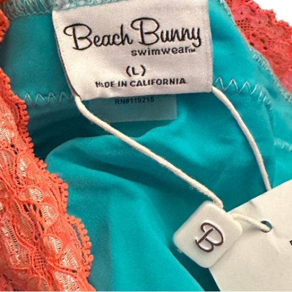 Beach Bunny Turquoise Cheetah Bikini Bottom nwt - Picture 3 of 4